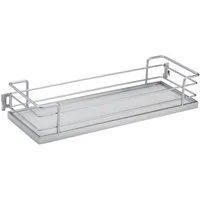 Kesseböhmer Auszugsboden Dispensa Tandem Auszugsrahmen und Side Türregal silbergrau, Dispensa Tandem Side Einhängetablar für 600 mm Schrankbreite