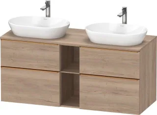 Duravit D-Neo Konsolen-Waschtischunterbau wandhängend 1400x550x664 Az 2 Ei mr Mt DE4970B04550000