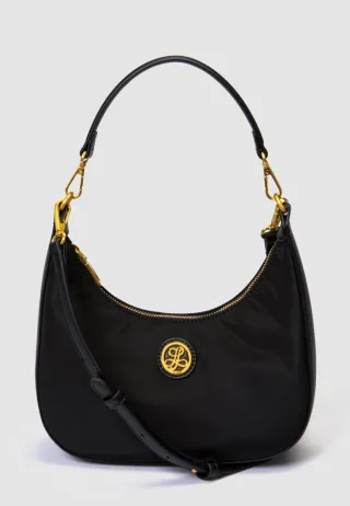 LA FIERA Damen Schultertasche in Schwarz