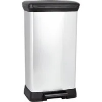 Curver Mülleimer Curver Deco bin metalics 240643 Mülleimer 50 l (B x H x T) 390 x 720