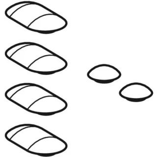 Geberit Geberit ONE Set Puffer für WC-Sitz , 243986001 243986001