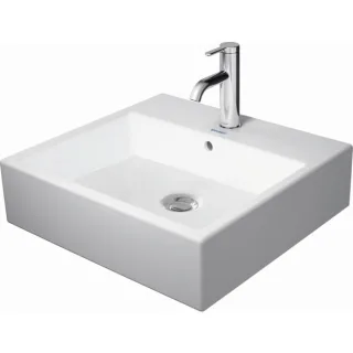 Duravit Vero Air Aufsatzwaschtisch 2352500000 weiss, 50x47cm, Rückwand glasiert, mit Hahnloch