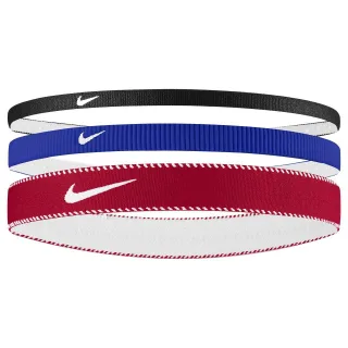 Nike - "Classic" Stirnband(3er-Pack) (Rot/Blau/Schwarz)