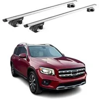 OMAC Dachträger Aluminium für Mercedes GLB X247 2020-2025 5 türig Silber 2 tlg ABE (2-St), Wasserbeständig,Abnehmbar,Multifunktional,Leichtgewichtig