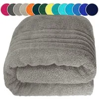 Lashuma Saunatuch XXL Handtuch London, Frottee (1-St), großes Badetuch Damen & Badehandtuch Herren 80x200 - Saunahandtuch