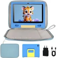 BUFO 10 Zoll 3GB RAM, 128GB, 1280x800 HD Display, Wi-FI 6, 5000mAh, Kinder Tablet (10", 128 GB, Android 15, 5G WiFi, Kinder-Tablet mit Elternkontrolle, langlebiger Case, HD 1280x800)