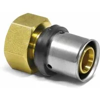 PipeTec Deutschland Pressfitting Pipetec Press-Übergangsverschraubung, einteilig mit Innengewinde auf Alu Verbundrohr
