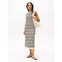 Tommy Hilfiger Sweatkleid CROCHET C-NK SL MIDI SWT DRESS