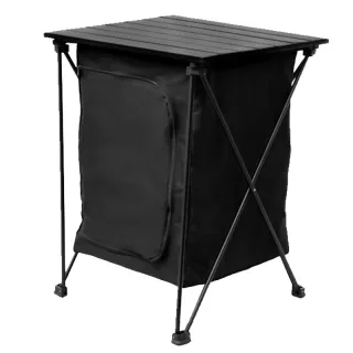 Xmund Outdoor Camping Folding Storage Cabinet Portable Aluminum Alloy Table and Organizer 30kg Load Capacity for Picnic