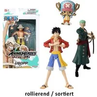 Bandai Styropor-Teil Actionfigur Anime Heroes One Piece 17cm 4fach sortiert