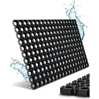Entrando Fußmatte aus Gummi, Ringgummimatte, Rechteckig, Höhe: 22 mm, robust, rutschfest, pflegeleicht, wetterfest, belastbar, erweiterbar