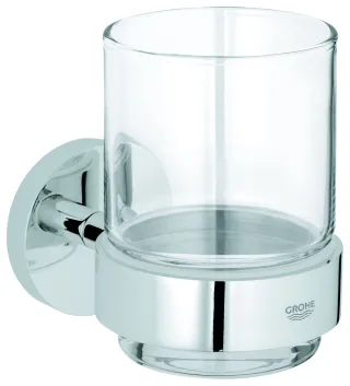Grohe Glas mit Halter Essentials 40447 chrom, 40447001 40447001