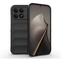 Wigento Handyhülle Kunststoff für Xiaomi Poco F8 Pro TPU Flanell Magic Shield Schwarz, Stoßfeste Design Kunststoff Hülle