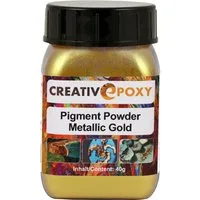 Boldt Bastelnaturmaterial Pigment Pulver Gold 40 g Metallic Effekt