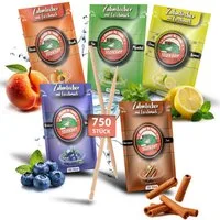 Stoxser Mundpflegecenter Stoxser 750x Zahnstocher mit Geschmack 5er Pack, Kein Kaugummi Unterstützend zu Zahnpasta Zahnseide Zuckerfrei