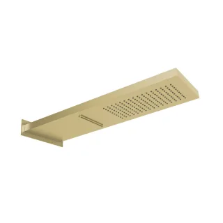 Herzbach spa ix pvd regen/schwall slim ap 539x165 brass, Brass Steel, 21.661600.2.41 21.661600.2.41