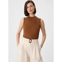 comma Rundhalspullover Strickpullunder Feinstrick-Top im Slim Fit mit Stehkragen