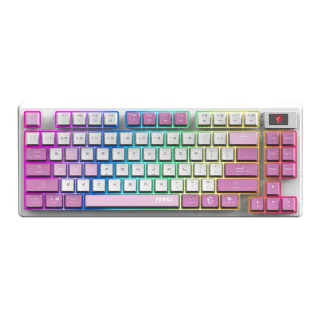MSI Forge Gk600 Tkl W Violet Gaming Keyboard retail | s11-43deq01-hh9 | Tastatur - QWERTY