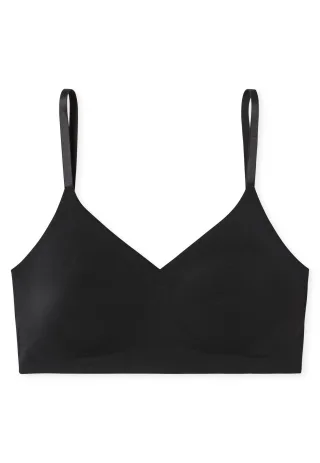 SCHIESSER - Bustier mit Pads schwarz - Gr. - 44