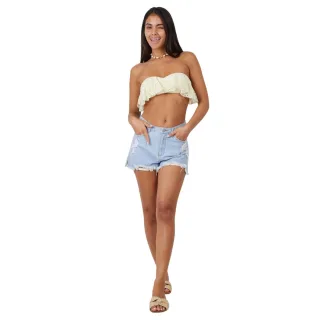 Brave Soul - Bikini Oberteil für Damen, Bandeau (Gelb)