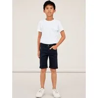 Name It Jeansshorts NKMSILAS SLIM DNM L SHORT Baumwollmischung, Stretch, Umschlagsaum