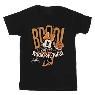 Disney - "Boo Trick Or Treat" T-Shirt für Mädchen, Baumwolle (Schwarz)