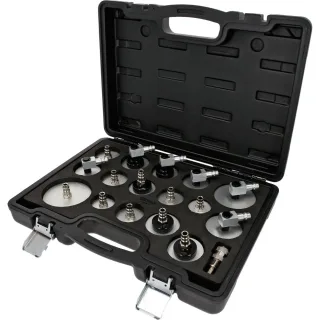 KS Tools Universal-Entlüfterstutzen-Adapter-Satz zur Bremsenentlüftung, 17-tlg - 160.0815
