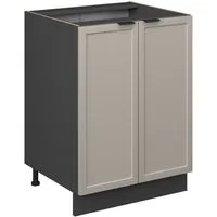 Vicco Unterschrank Fame-Line, GrauBeige/Anthrazit, 60 cm ohne Arbeitsplatte (1-St)