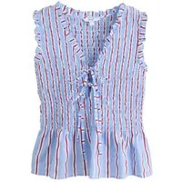 Next V-Shirt Oberteil mit V-Ausschnitt und Bindedetail vorne (1-tlg)