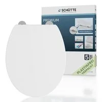 Schütte WC-Sitz WHITE, aus Kunststoff, mit Absenkautomatik und Schnellverschluss
