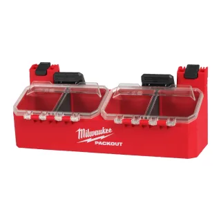 Milwaukee PACKOUT Seitenhalterung mit 2 Fächern und Deckel für PACKOUT Koffer - 4932500148