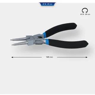 Brilliant Tools Seegeringzange für Innensicherungsringe, gerade, 125 mm - BT067007