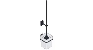 Giese WC Garnitur mit langem Stiel schwarz matt, 21078-14 21078-14