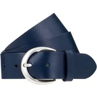 Tamaris Ledergürtel Charlotte Silver mit Logoschriftzug auf der Gürtelschlaufe, Basic-Style
