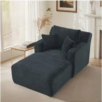 ANYSUN Sofa Cord-Schlafsofa mit 2 Kissen,Bequemes Einzelsitz-Bodensofa,Loungesofa, Relaxsessel Cord,Sessel,Loungesessel Cord,Lesesessel bequem, fur Wohnzimmer, Büro & Wohnung,Apartment,ohne Montage