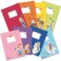 PAPIERDRACHEN Schulheft Papierheftumschläge DIN A5 - in tollen Designs - Schulanfang, aus stabilem 250g Papier