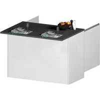 KOCHSTATION Kücheninsel KS-Sole, Breite 125 cm, mit 2 Türen