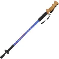 MidGard Nordic-Walking-Stöcke Wanderstоck 65-135cm Teleskop Antischock Stock Korkgriff Dämpfung (1 St), Leicht, mit ergonomischen Korkgriffe