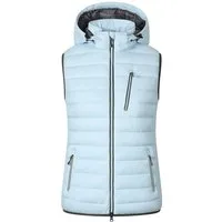 Blue Wave Steppweste Damen Weste Nathalie gesteppt Kapuze - Damenweste Outdoor-Weste leicht Abnehmbare & verstellbare Kapuze, 2-Wege-Reißverschluss, Taschen