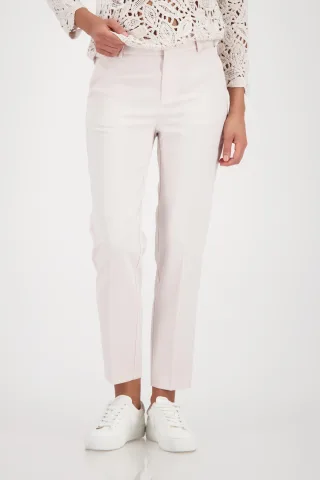 monari - Satin-Business-Hose champagne beige - Gr. - 40