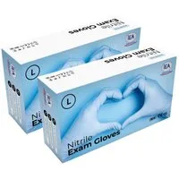 IEA Medical Einweghandschuhe Nitril-Handschuhe blau (Box, 200-St., Stück, Box) puderfrei, latexfrei, Hygiene-, Schutz-, Untersuchungshandschuhe