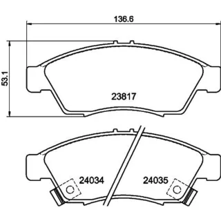 Hella Bremsbel?ge vorne Suzuki Liana