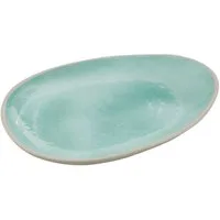 APS Teller CALA, (1 St), H: 2,5 cm, Melamin, innen: Dekor grün, außen: grau