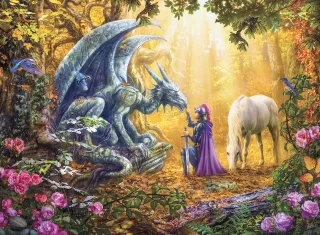 Ravensburger Puzzle 16580 - Drachenflüsterer [500 Teile]
