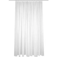 HOME WOHNIDEEN Vorhang Fertigstore SABLIO uni, Faltenband, weiß oder wollweiß, versch. Größen (1 St), transparent, Polyester