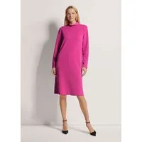 MADELEINE Midikleid Jersey-Kleid mit Stehkragen, Midilänge Kleid in figurschmeichelnder H-Linie, knieumspielend, Langarm