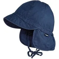 MAXIMO Schirmmütze GOTS BABY-Schildmütze, Nackenschutz, Bindeband, Waschoptik, UV (1-St)
