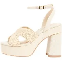 LIPSY Lipsy zweiteilige, hohe Raffia-Plateausandaletten High-Heel-Sandalette (1-tlg)