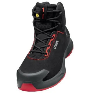 uvex 1 x-craft Sicherheitsschuh Stiefel S3L, schwarz/rot schwarz/rot 42 - 6804342