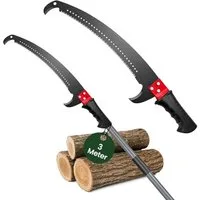 Youyijia Gartensäge Verlängerbare Stangensäge, 4,3m/3m Baumsäge mit Edelstahlsägeblatt